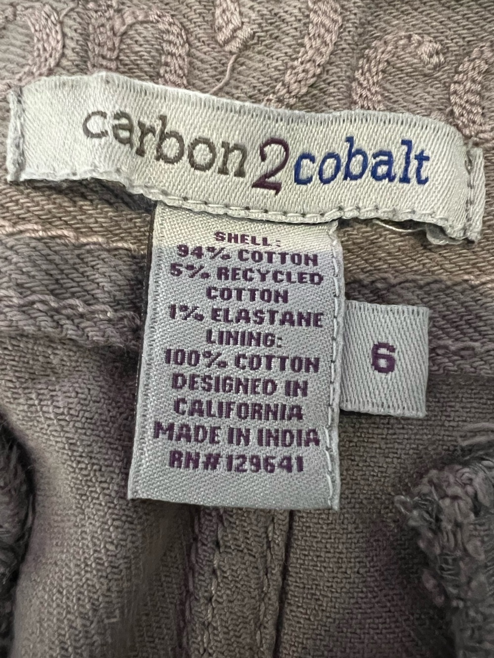 🩶Carbon2Cobalt Women’s Cargo Pants in Taupe - Picture 5 of 6